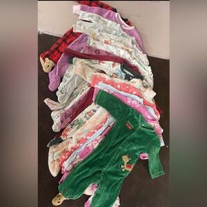 6-9 Month Footed Sleeper Lot